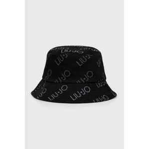 Bavlnený klobúk Liu Jo čierna farba, bavlnený