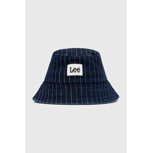 Džínsový klobúk Lee tmavomodrá farba