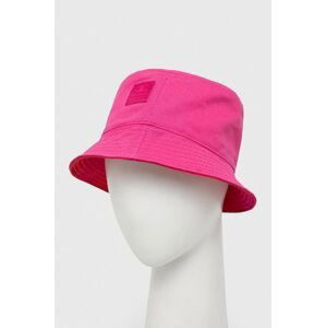Obojstranný bavlnený klobúk Champion ružová farba, bavlnený
