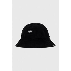 Bavlnený klobúk Vans čierna farba, bavlnený