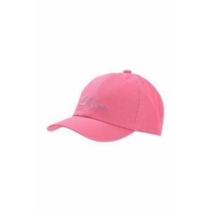 Detská čiapka Jack Wolfskin BASEBALL CAP K ružová farba, s potlačou