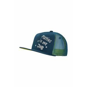Detská baseballová čiapka Jack Wolfskin RIB CAP K tmavomodrá farba, s potlačou