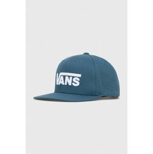 Detská bavlnená šiltovka Vans BY DROP V II SNAPBAC VANS TEAL s nášivkou