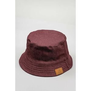 Detský bavlnený klobúk zippy bordová farba, bavlnený