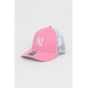 Detská baseballová čiapka 47 brand ružová farba, vzorovaná