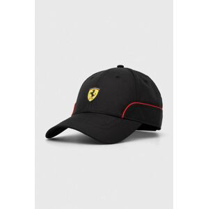 Šiltovka Puma Ferrari čierna farba, s nášivkou