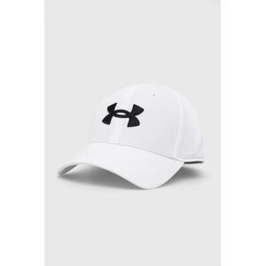 Šiltovka Under Armour biela farba, s nášivkou