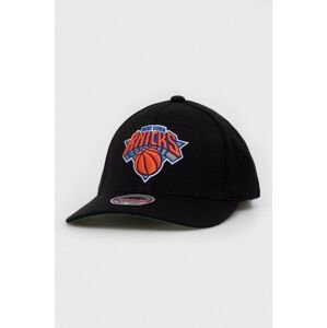 Šiltovka s prímesou vlny Mitchell&Ness Brooklyn Nets čierna farba, s nášivkou