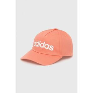 Bavlnená šiltovka adidas Performance oranžová farba, s potlačou