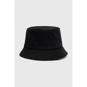 Bavlnený klobúk United Colors of Benetton čierna farba, bavlnený