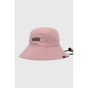 Štruksový klobúk Vans ružová farba, bavlnený
