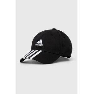 Bavlnená šiltovka adidas Performance čierna farba, s nášivkou