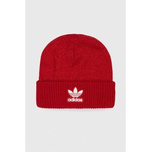 Čiapka adidas Originals červená farba