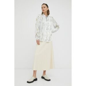 Košeľa Bruuns Bazaar dámska, biela farba, regular