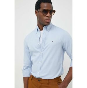 Bavlnená košeľa Tommy Hilfiger pánska, slim, s golierom button-down