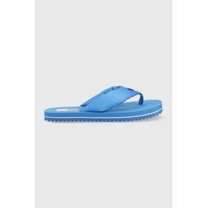 Žabky Tommy Jeans FLAG EVA BEACH SANDAL dámske, na plochom podpätku, EN0EN02111