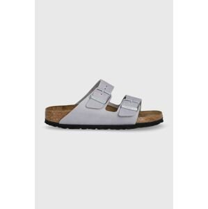 Semišové šľapky Birkenstock Arizona SFB dámske, fialová farba, 1024241