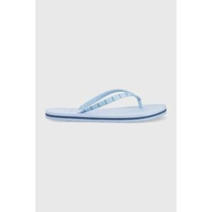 Žabky Tommy Hilfiger TOMMY ESSENTIAL BEACH SANDAL dámske, na plochom podpätku, FW0FW07141