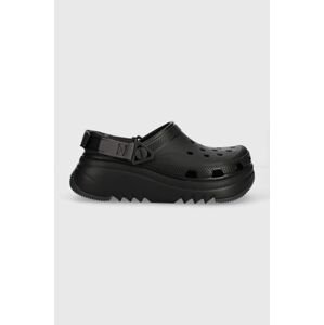 Šľapky Crocs Cls Classic Hiker Xscape Clog dámske, čierna farba, na platforme, 208365