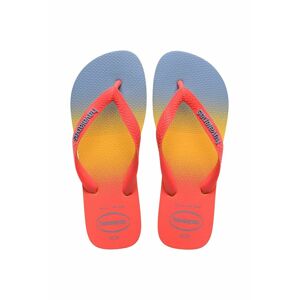 Žabky Havaianas TOP FASHION dámske, oranžová farba, na plochom podpätku, 4137258.0776