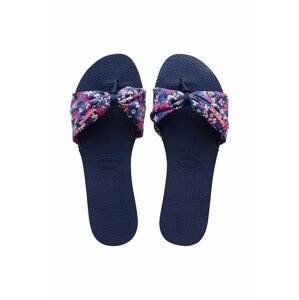 Šľapky Havaianas YOU ST TROPEZ dámske, tmavomodrá farba, 4148246.0555