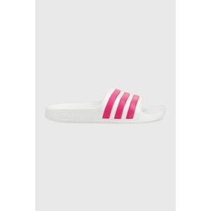 Detské šľapky adidas ADILETTE AQUA K biela farba