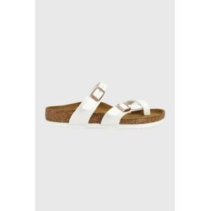 Detské šľapky Birkenstock Mayari biela farba