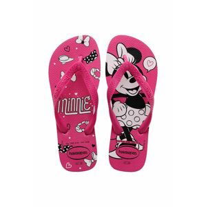 Detské žabky Havaianas TOP DISNEY ružová farba