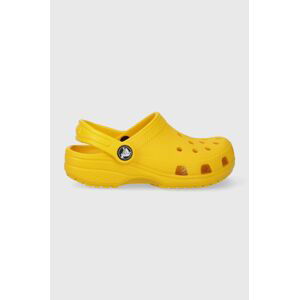 Detské šľapky Crocs žltá farba