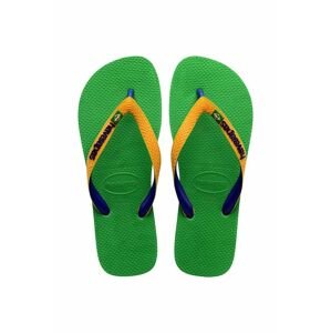 Detské žabky Havaianas BRASIL MIX zelená farba