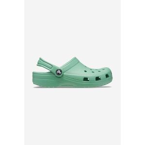 Detské šľapky Crocs Classic Kids Clog zelená farba