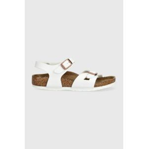 Detské sandále Birkenstock biela farba