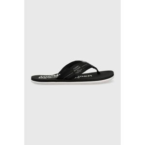 Žabky Tommy Hilfiger FM0FM04410 HILFIGER PATCH BEACH SANDAL pánske, čierna farba