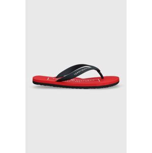 Žabky Tommy Hilfiger RUBBER HILFIGER BEACH SANDAL pánske, tmavomodrá farba, FM0FM04468