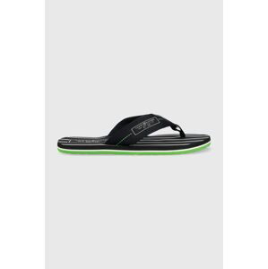 Žabky Tommy Hilfiger PATCH HILFIGER BEACH SANDAL pánske, tmavomodrá farba, FM0FM04470