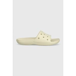 Šľapky Crocs Classic Slide pánske, béžová farba, 206121