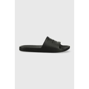 Šľapky Calvin Klein Jeans SLIDE MONOGRAM DEBOSSED EVA pánske, čierna farba, YM0YM00060