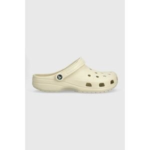 Šľapky Crocs Classic pánske, béžová farba, 10001