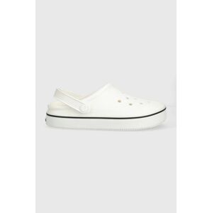 Šľapky Crocs Crocband Clean Clog biela farba, 208371