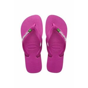 Žabky Havaianas BRASIL LOGO ružová farba, 4110850.4622