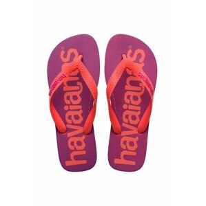 Žabky Havaianas TOP LOGOMANIA fialová farba, 4145741.1256