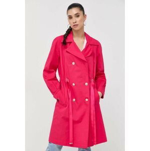Kabát Marciano Guess dámsky, ružová farba, prechodný