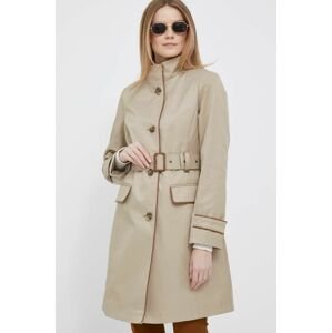 Kabát Lauren Ralph Lauren dámsky, béžová farba, prechodný