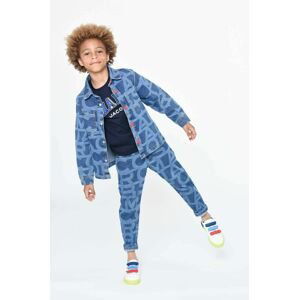 Detská rifľová bunda Marc Jacobs šedá farba