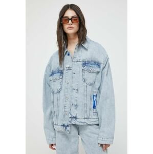 Rifľová bunda Karl Lagerfeld Jeans dámska, prechodná, oversize