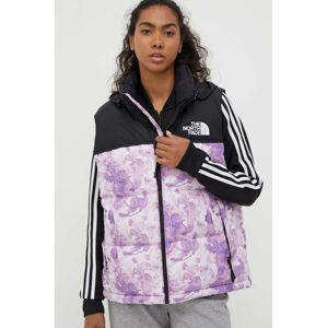 Páperová vesta The North Face 1996 RETRO NUPTSE VEST dámske, fialová farba, zimné