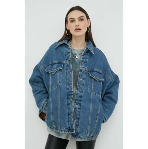 Rifľová bunda Levi's dámska, prechodná, oversize