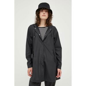 Nepremokavá bunda Rains 18050 A-line W Jacket dámska, čierna farba, prechodná