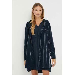 Nepremokavá bunda Rains 18050 A-line W Jacket dámska, tmavomodrá farba, prechodná