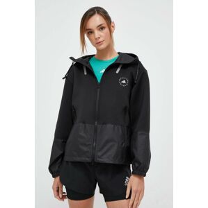 Športová bunda adidas by Stella McCartney čierna farba, prechodná, oversize